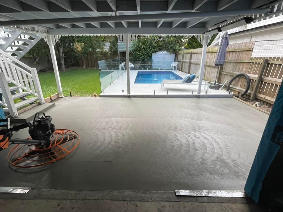 concrete slab for patio